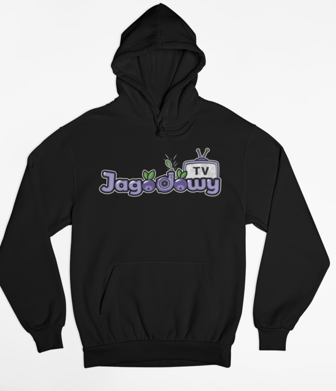 Bluza z nadrukiem Jagodowy TV Black