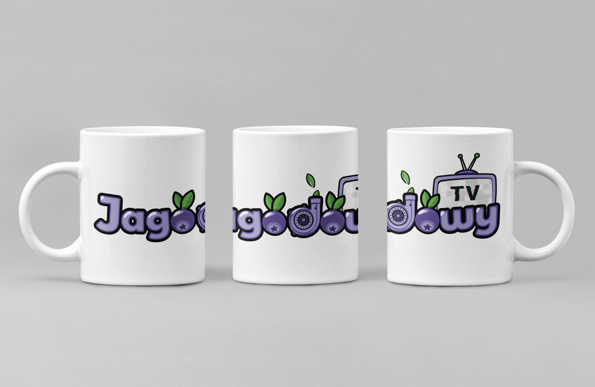 Kubek z nadrukiem Jagodowy TV