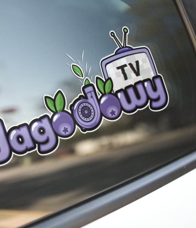 Naklejka Jagodowy TV