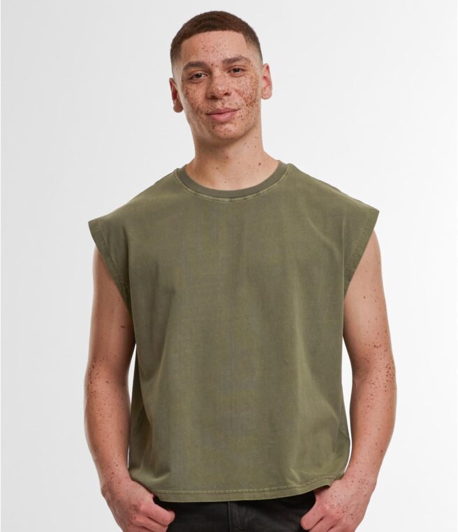 BEZRĘKAWNIK MĘSKI VINTAGE CROPPED 240G