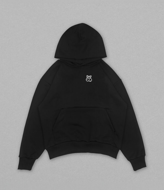 Bluza z małym haftem Jagoda